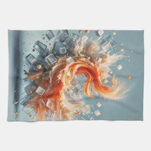 Tropischer Splash Geschirrtuch