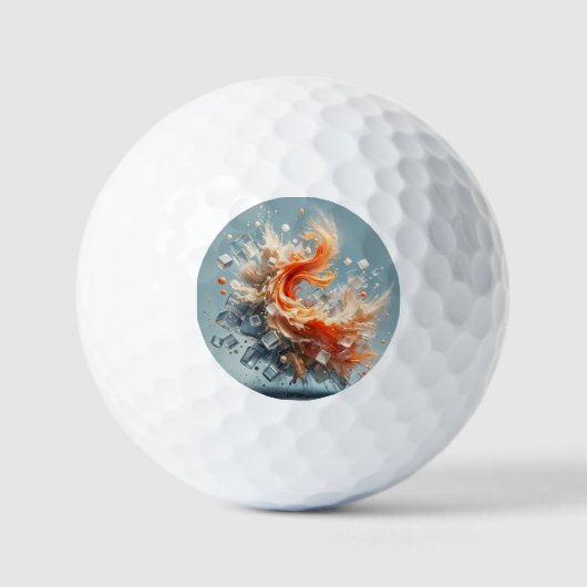 Tropischer Splash Golfball (Vorderseite)