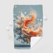 Tropischer Splash Golfhandtuch (Insitu)