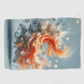 Tropischer Splash Golfhandtuch (Horizontal)