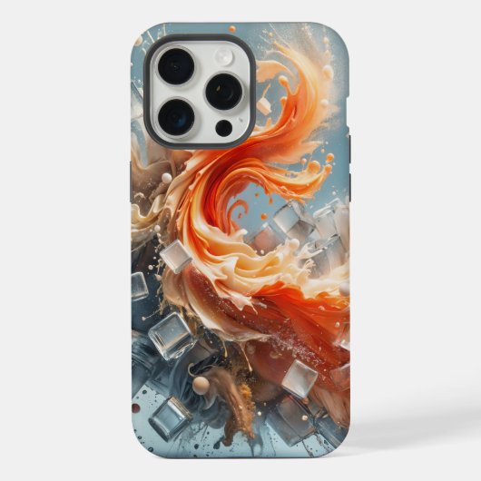 Tropischer Splash iPhone Hülle (Rückseite)