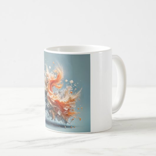 Tropischer Splash Kaffeetasse (VorderseiteRechts)