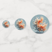 Tropischer Splash Konfetti (Rückseiten)