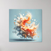 Tropischer Splash Leinwanddruck (Vorderseite)