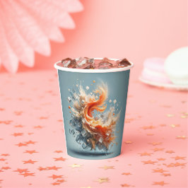 Tropischer Splash Pappbecher