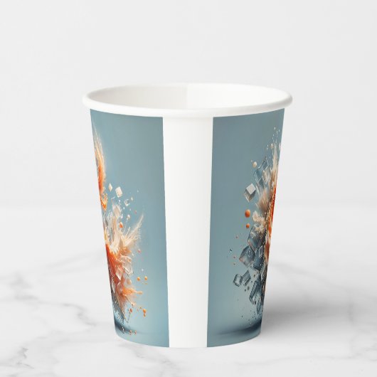 Tropischer Splash Pappbecher (Links)