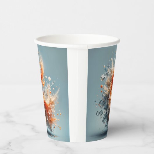 Tropischer Splash Pappbecher (Rechts)