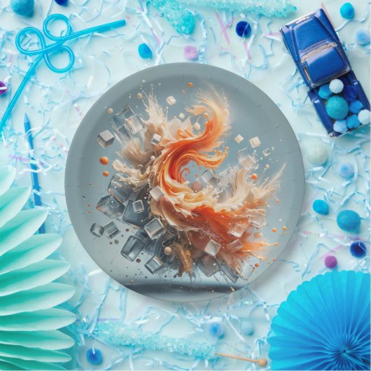 Tropischer Splash Pappteller (Party)