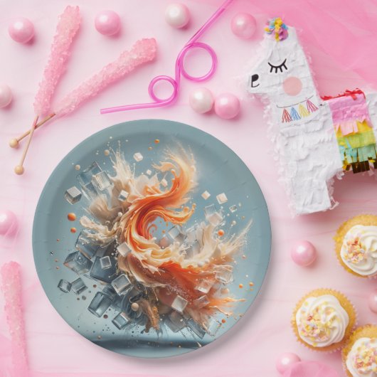 Tropischer Splash Pappteller (Party)