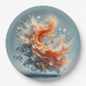 Tropischer Splash Pappteller (Vorderseite)