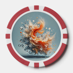 Tropischer Splash Pokerchips