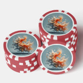 Tropischer Splash Pokerchips (Stapel)