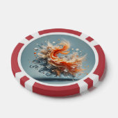 Tropischer Splash Pokerchips (Einzeln)