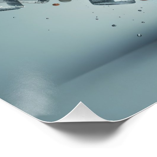 Tropischer Splash Poster (Ecke)