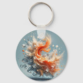 Tropischer Splash Schlüsselanhänger (Rückseite)