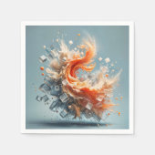 Tropischer Splash Serviette (Vorderseite)