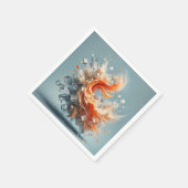 Tropischer Splash Serviette (Ecke)