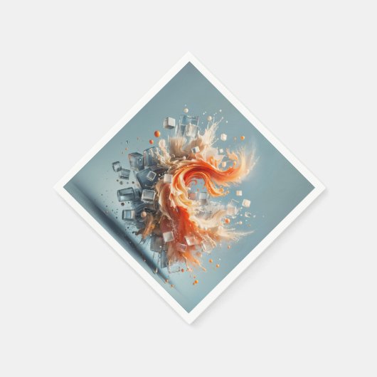 Tropischer Splash Serviette (Ecke)