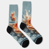 Tropischer Splash Socken (Rechts)