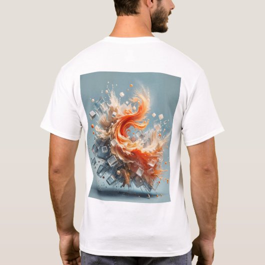 Tropischer Splash T-Shirt (Rückseite)
