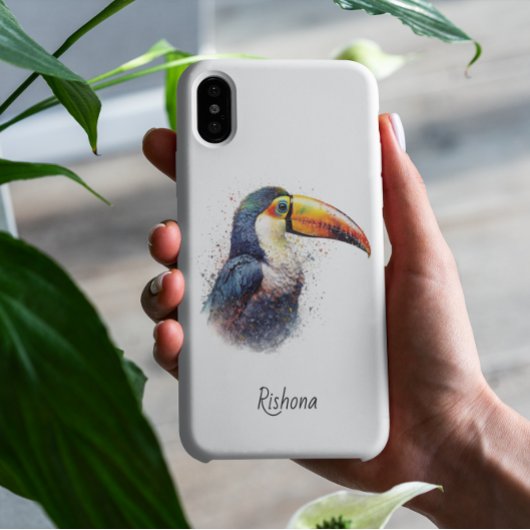Tropischer Splendor Toucan, kundenspezifisch Case-Mate iPhone Hülle