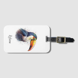 Tropischer Splendor Toucan, kundenspezifisch Gepäckanhänger