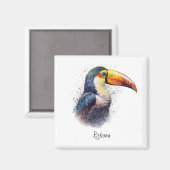 Tropischer Splendor Toucan, kundenspezifisch Magnet (Vorderseite/Rückseite)