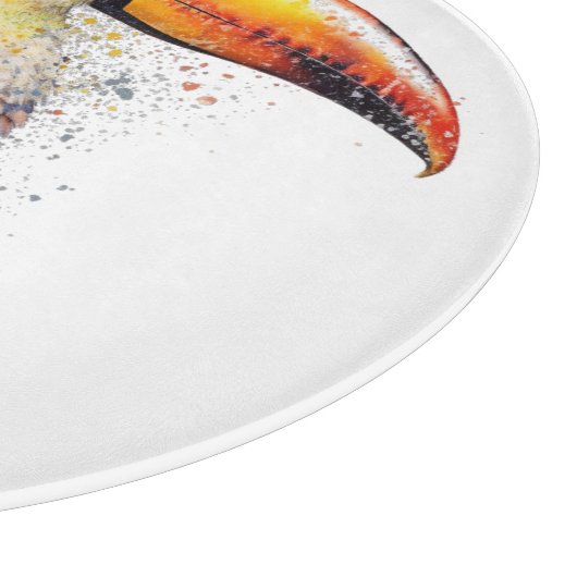 Tropischer Splendor Toucan, kundenspezifisch Schneidebrett (Ecke)