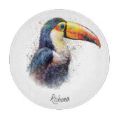 Tropischer Splendor Toucan, kundenspezifisch Schneidebrett (Vorderseite)