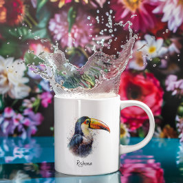 Tropischer Splendor Toucan, kundenspezifisch Tasse