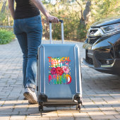 Tropischer Staat von Mind Summer Beach Graphic Aufkleber (Koffer Insitu)