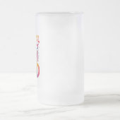 Tropischer Staat von Mind Summer Beach Graphic Mattglas Bierglas (Mittel)