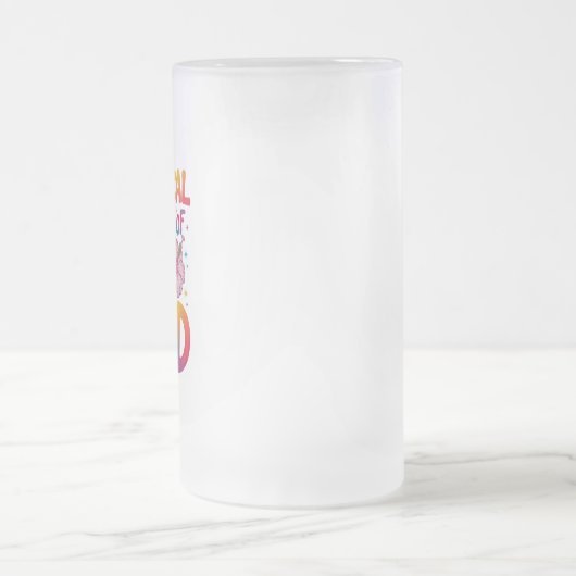 Tropischer Staat von Mind Summer Beach Graphic Mattglas Bierglas (Mittel)