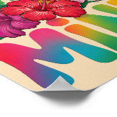 Tropischer Staat von Mind Summer Beach Graphic Poster (Ecke)