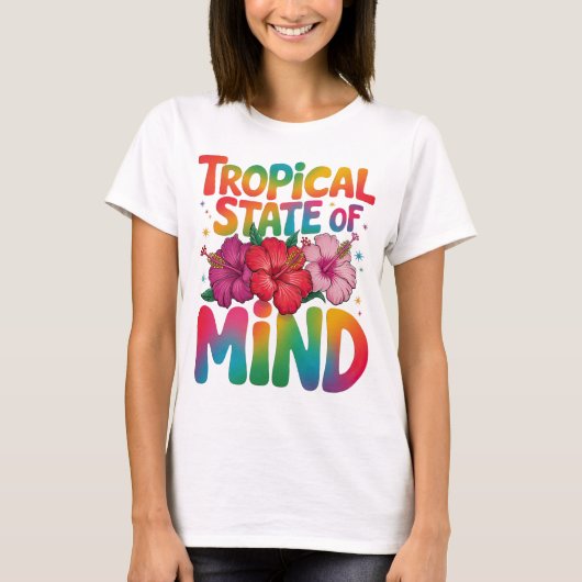 Tropischer Staat von Mind Summer Beach Graphic T-Shirt (Vorderseite)
