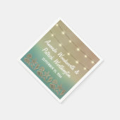 Tropischer Starfish und Seashell Wedding Napkins Serviette (Ecke)