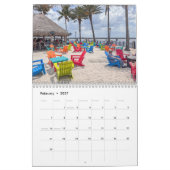 Tropischer Strand 2027 Kalender (Feb 2027)