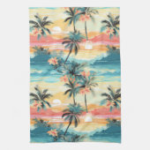 Tropischer Strand #5 Geschirrtuch (Vertikal)