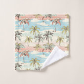 Tropischer Strand #9 Badhandtuch Set (Waschlappen)