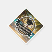 Tropischer Strand-Abschluss-Gratulation Serviette (Ecke)