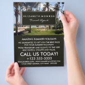 Tropischer Strand, Agent Werbung Flyer (Hand)