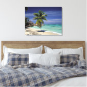 Tropischer Strand, Anse Sourse d'Argent, La Digue Leinwanddruck (Insitu (Schlafzimmer))