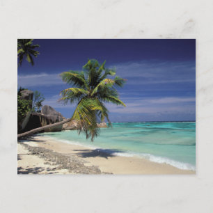 Tropischer Strand, Anse Sourse d'Argent, La Digue Postkarte