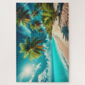 Tropischer Strand - atemberaubende Landschaftliche Puzzle (Vertikal)