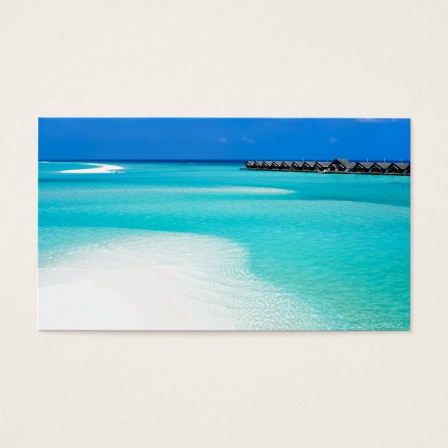 Tropischer Strand auf den Malediven (Vorderseite)
