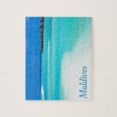 Tropischer Strand auf den Malediven Puzzle (Vertikal)