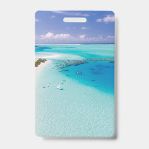 Tropischer Strand Ausweis
