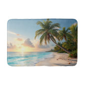 tropischer Strand Badematte (Vorderseite)