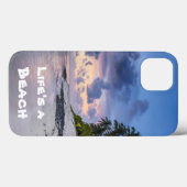 Tropischer Strand bei Sunset | Weißer Sand | Palme Case-Mate iPhone Hülle (Rückseite (Horizontal))