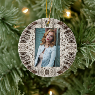 Tropischer Strand Boho chic Stamm Makrame Crochet Keramik Ornament